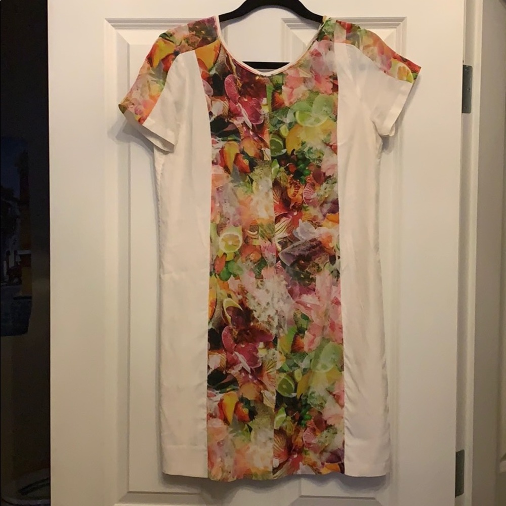 Club Monaco Melanie Tropical Silk Dress